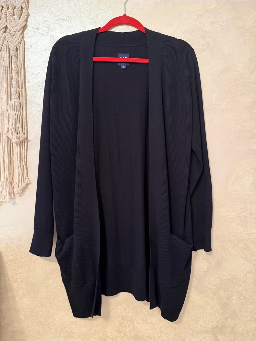 Women’s Gap Black Open-Front Cardigan Sweater
